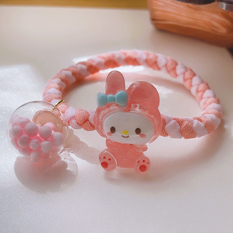 IKAT RAMBUT SANRIO MODEL TAMBANG BOLA LUCU / KUCIRAN RAMBUT LUCU CINNAMOROLL/ MELODY / KUROMI