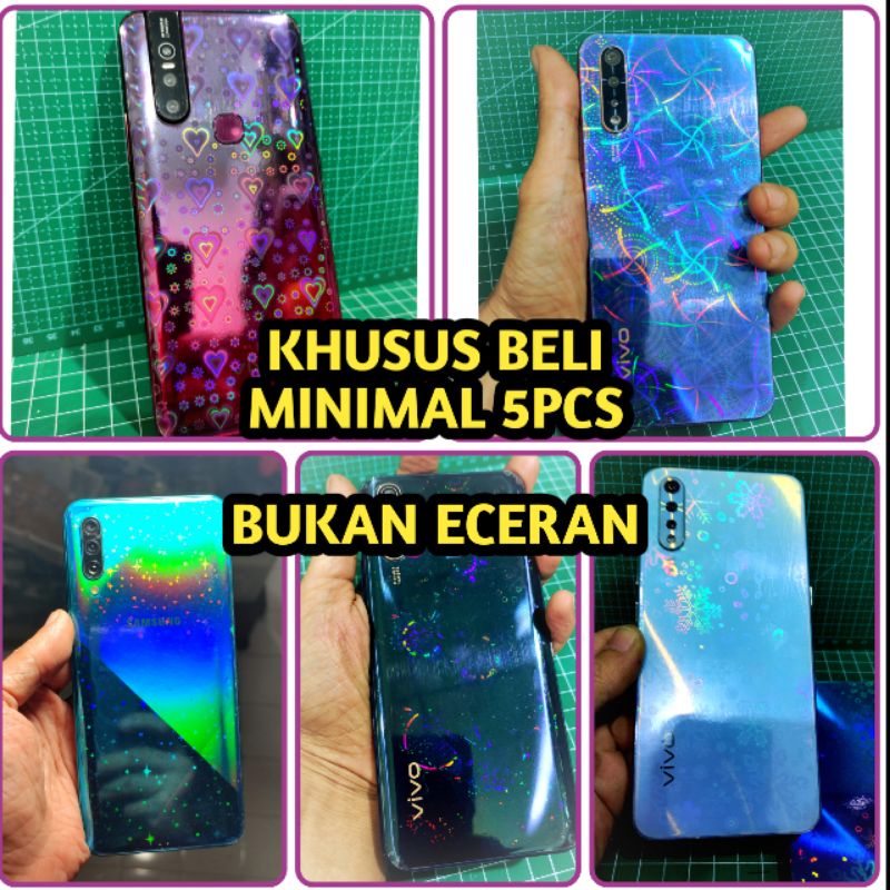 GROSIR KHUSUS BELI MINIMAL 10PCS GARSKIN HP HOLOGRAM