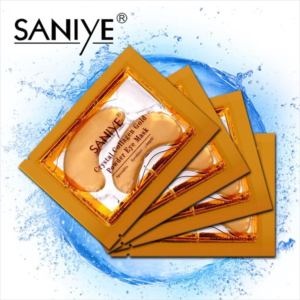SANIYE COLLAGEN CHERRY LIP  MASK ( MASKER BIBIR ) / COLLAGEN GOLD EYE MASK ( MASKER MATA )