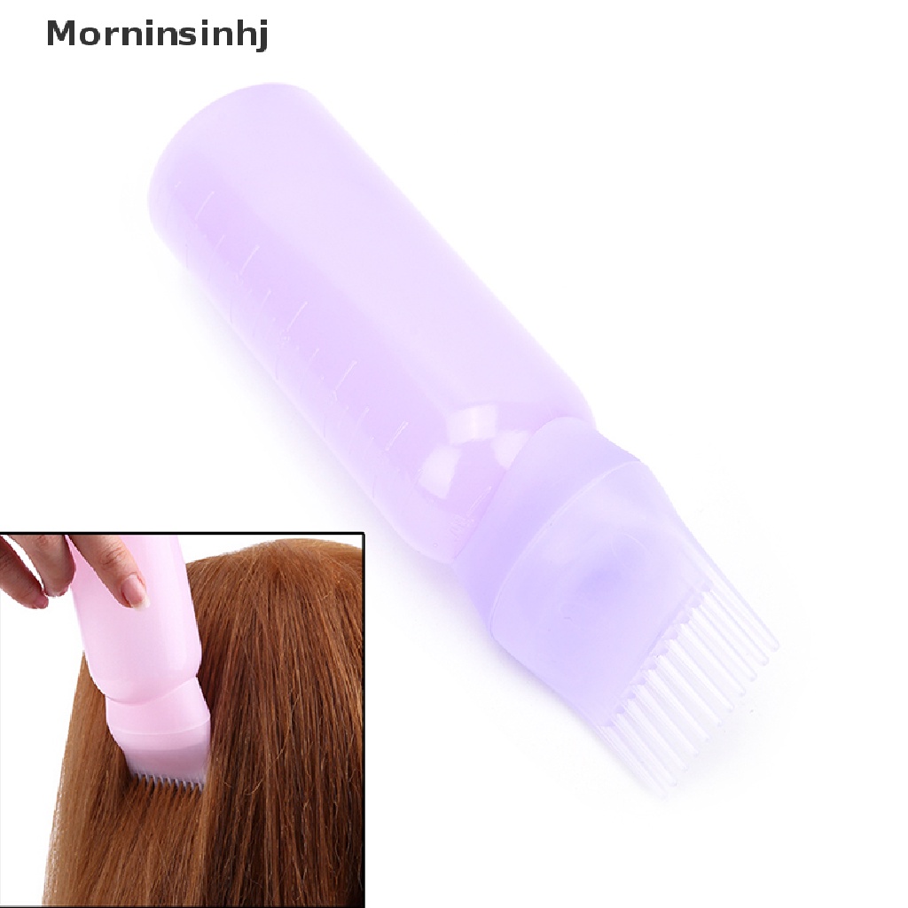 Mornin 120ML Botol Pewarna Rambut Aplikator Sisir Dispensing Salon Pewarna Rambut id