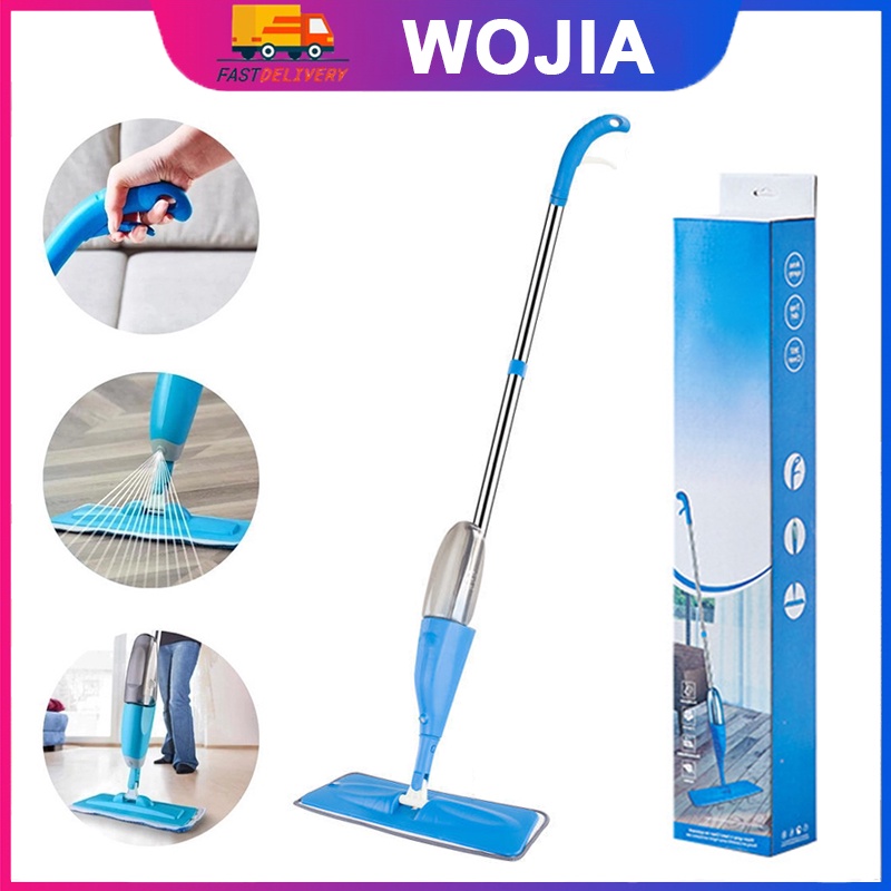 Spray Mop [A] Alat Pel Lantai Semprot Air Stainless Pembersih Rumah