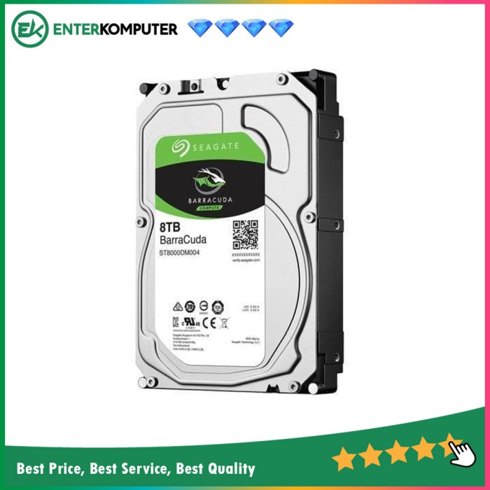 Terlaris Hardisk Seagate 8Tb Sata3 - Barracuda Series / Hdd 8Tb