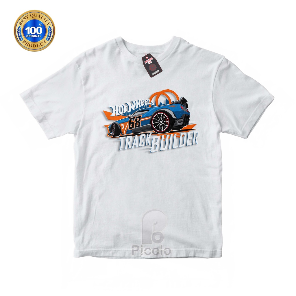 (FREE NAMA) BAJU KAOS ATASAN ANAK MOTIF HOTWHEELS UNISEX Bahan COTTUN