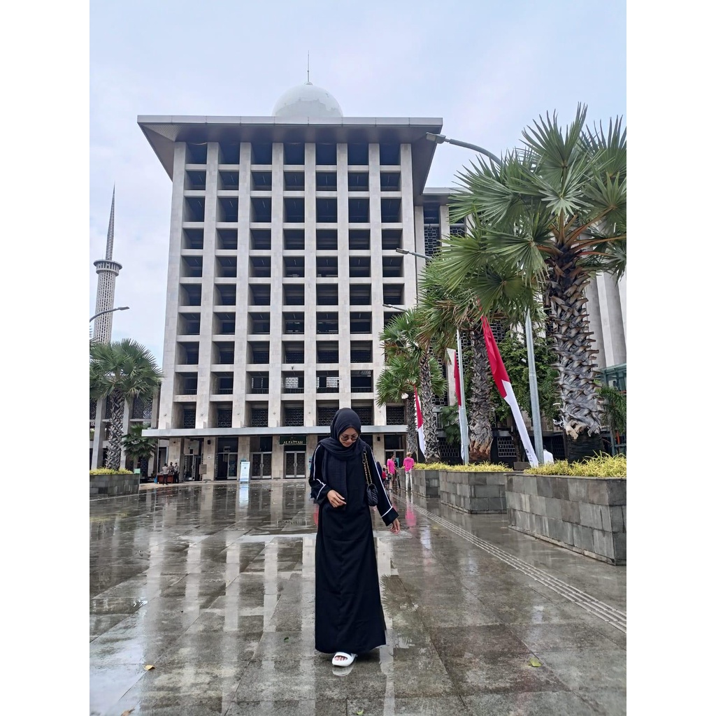 Abaya outer bordir silver-gamis hitam remaja kekinian - fhasion muslimah terbaru-dress remaja kekinian-dress muslimah terbaru-kimono pipik uje(BR258)