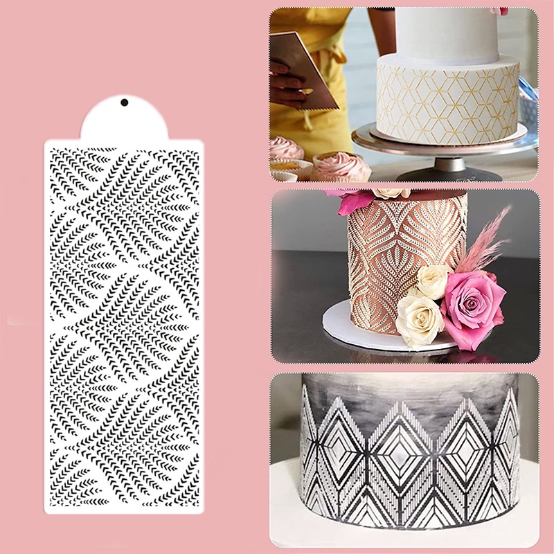 Cake Stencils Lace Pattern Motif Batik Stensil Cake Dekorasi Kue