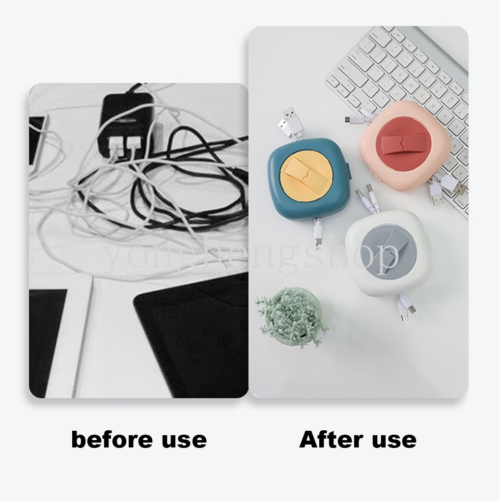 Kotak Penyimpanan Kabel Data / Charger / Headphone Portable Untuk Travel