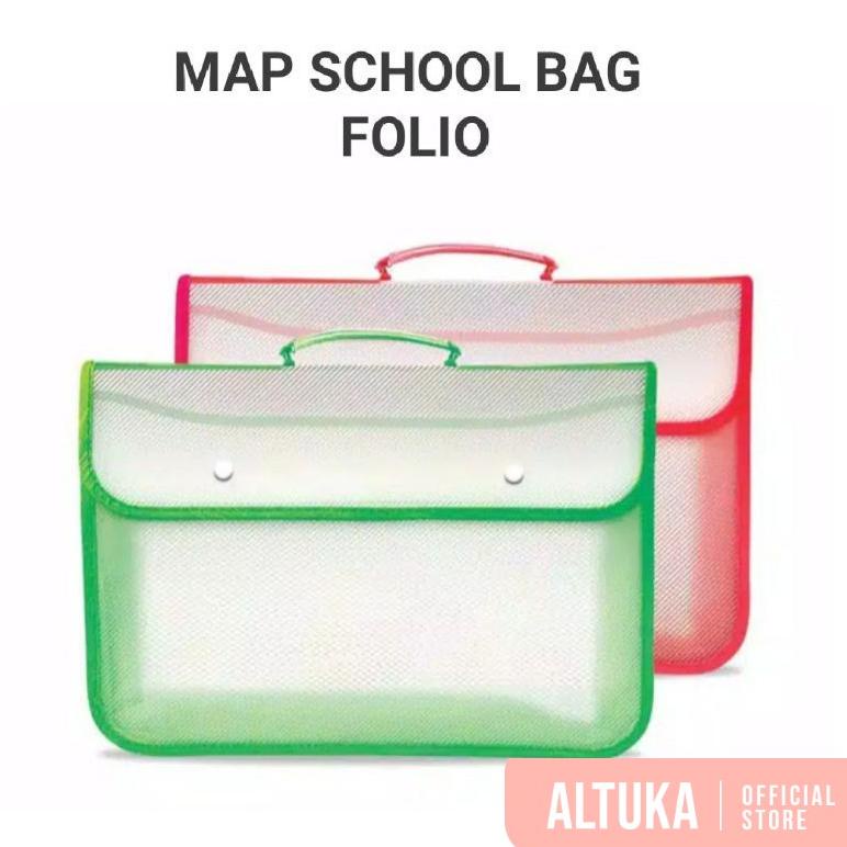 

V22 Map Kancing Jala / Tas School Bag Folio / Map School Bag Kancing Tebal SIAP KIRIM ヵ