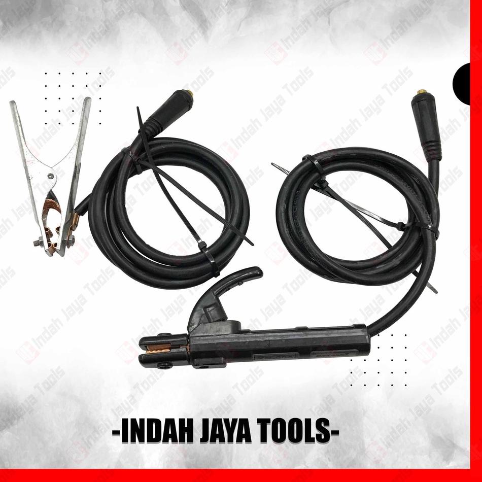 ♘ PAKET SET Tang Las + Tang Massa + Kabel 1.5 Meter Stang Las Listrik ♨