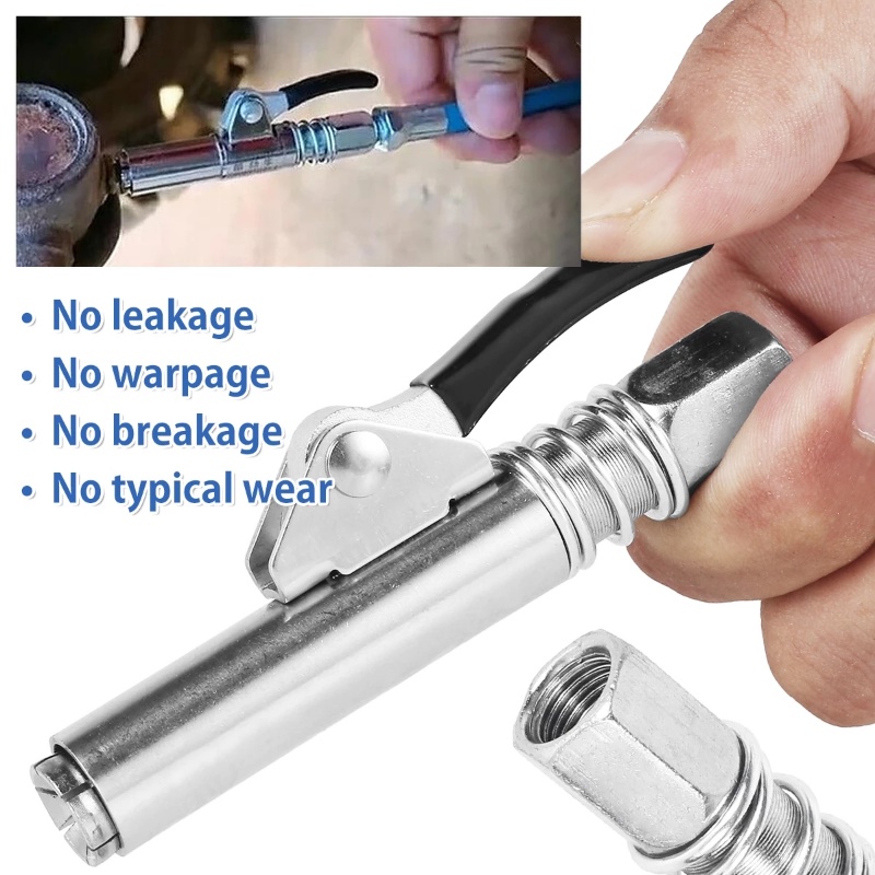 Klem Pengunci Lemak Mobil Grease Gun Coupler Tekanan Tinggi Type Nozzle Alat Isi Oli Pompa Pelumas Spuit Aksesoris Otomatis