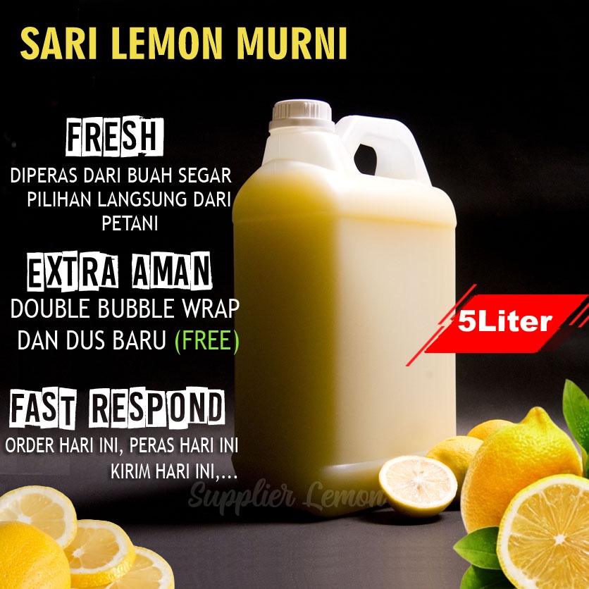 Sari Lemon Murni Untuk Diet 5Liter Grosiran