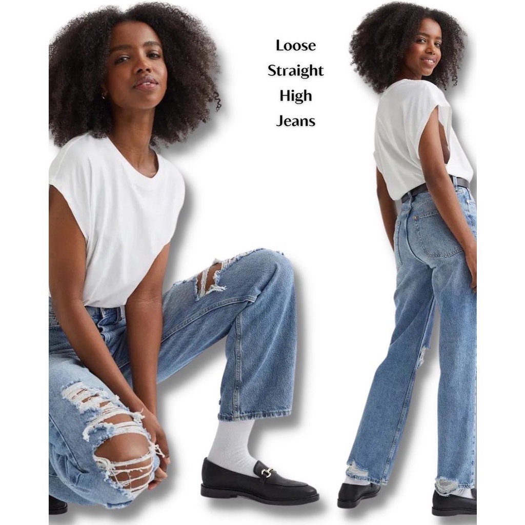 H&M Mom Jeans Ripped
