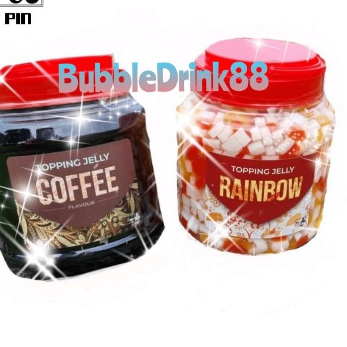 

✥ QQ Rainbow jelly QQ COFFEE JELLY premium itpin jelly 1.2kg Itpin ☚