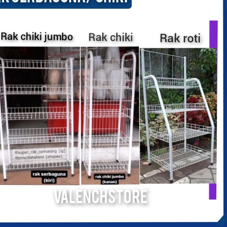 ➫ Rak chiki 4 Susun Serbaguna/Rak snack / rak serbaguna / rak dapur / Keranjang Roti /Keranjang Susu