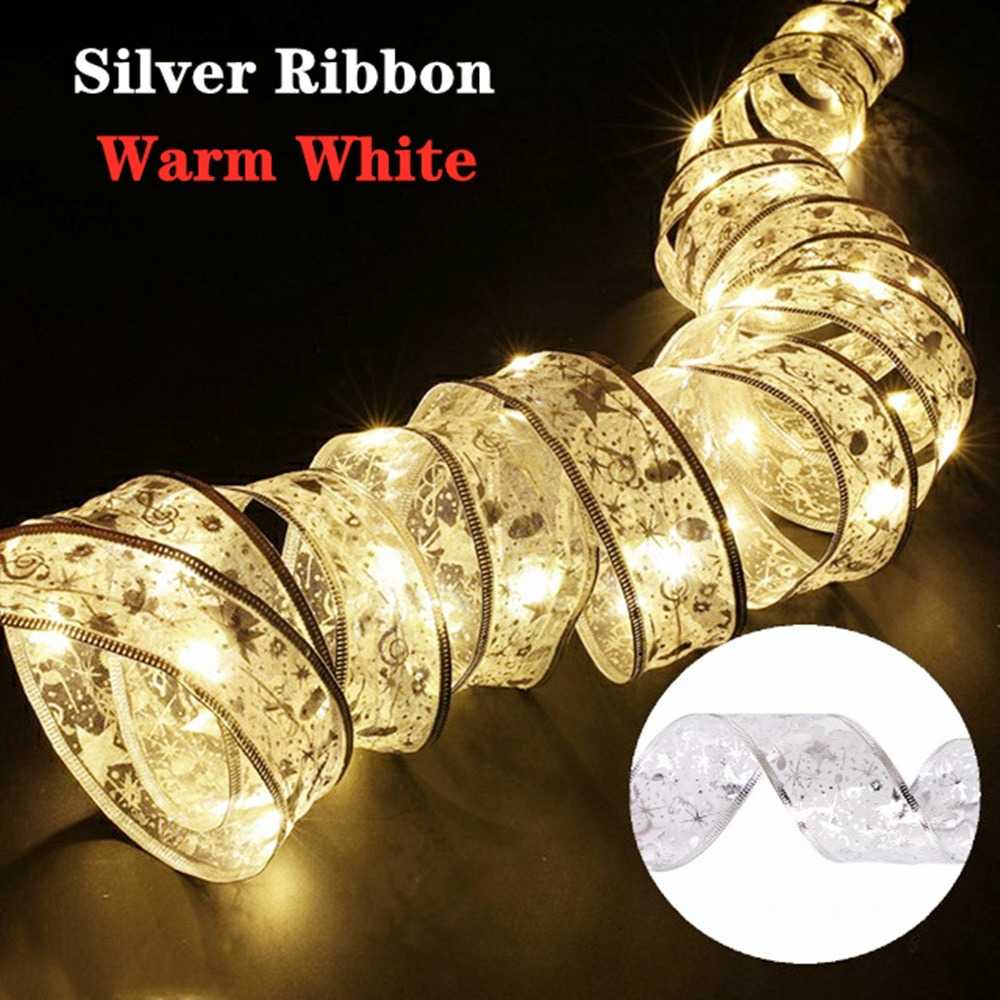 (BISA COD) FTIHSHP Partigos Lampu Hias String Lights Model Pita Natal 50 LED Warm White - AA562