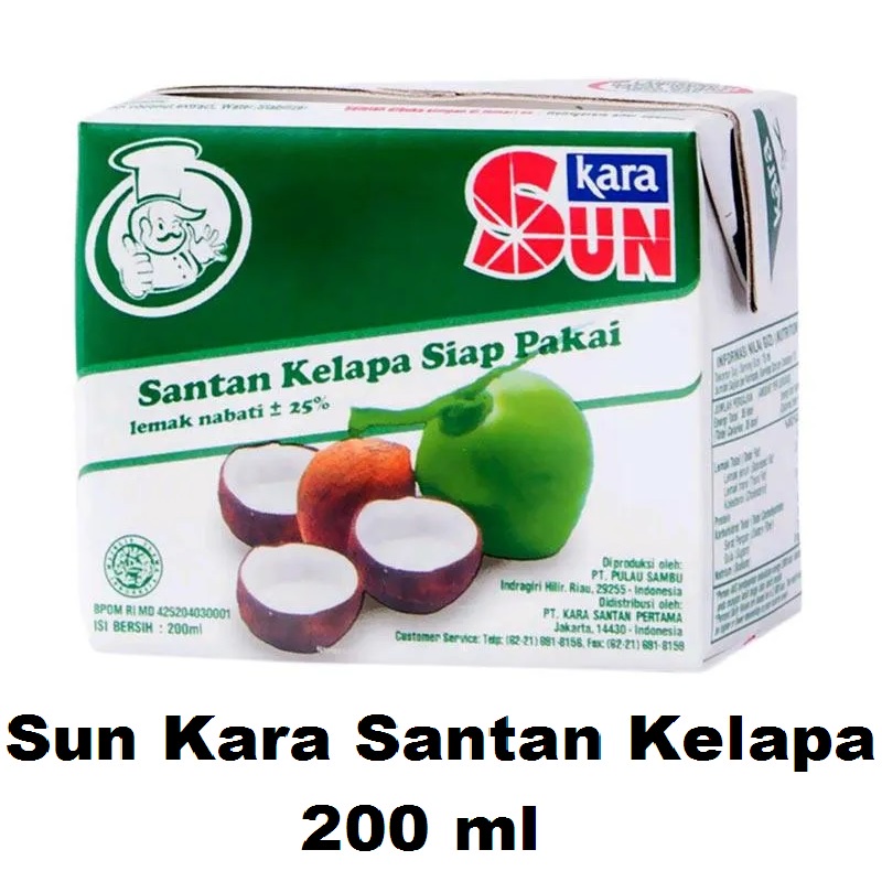 

Sun Kara Santan Kelapa 200 ml