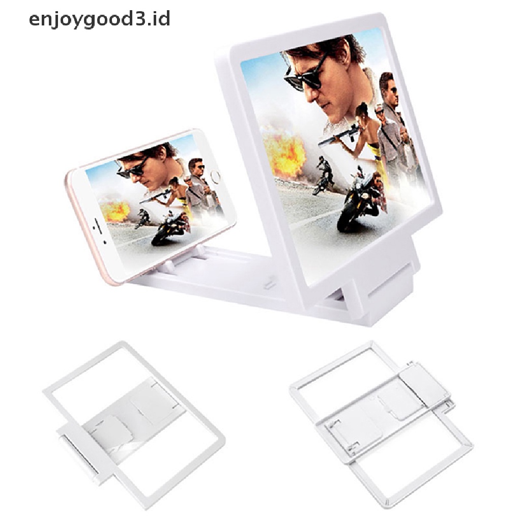 [Rready Stock] 3D Enlarged Screen Mobile Phone Amplifier Magnifier Holder Handphone  (ID)