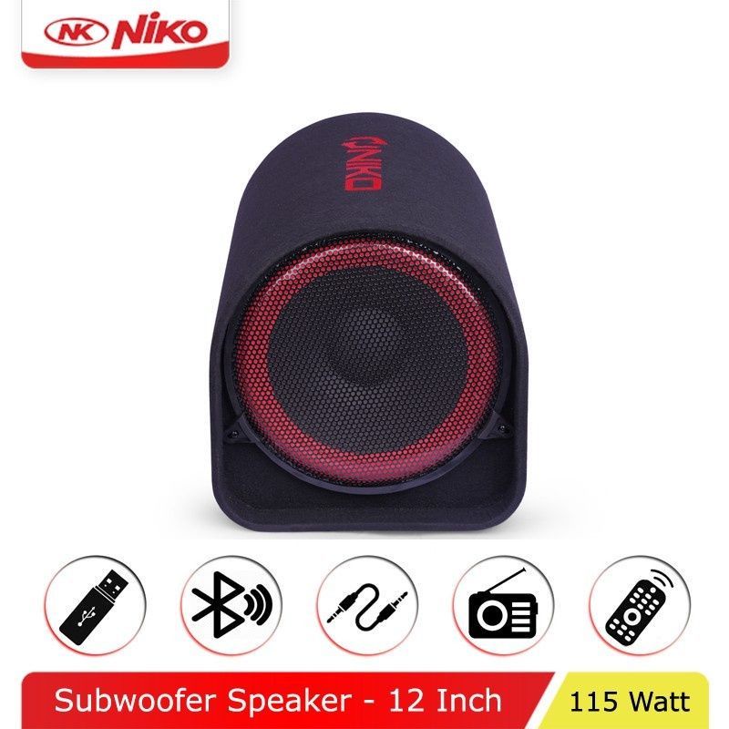 Speaker Niko NK GL 12 Bluetooth Subwoofer Car Speaker 12inch / Speaker Mobil Karaoke GL12 125watt