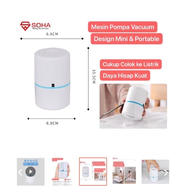 Mesin Vacuum  baju laundry hemat listrik /Mesin Alat Pompa Vakum Baju Design Mini Portabel