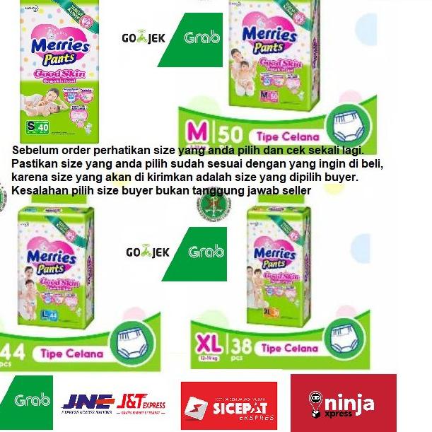 ֍ Merries Pants Jumbo S40/M50/L44/XL38/XXL28 / pempes merries jumbo/ merries pants good skin / pempe