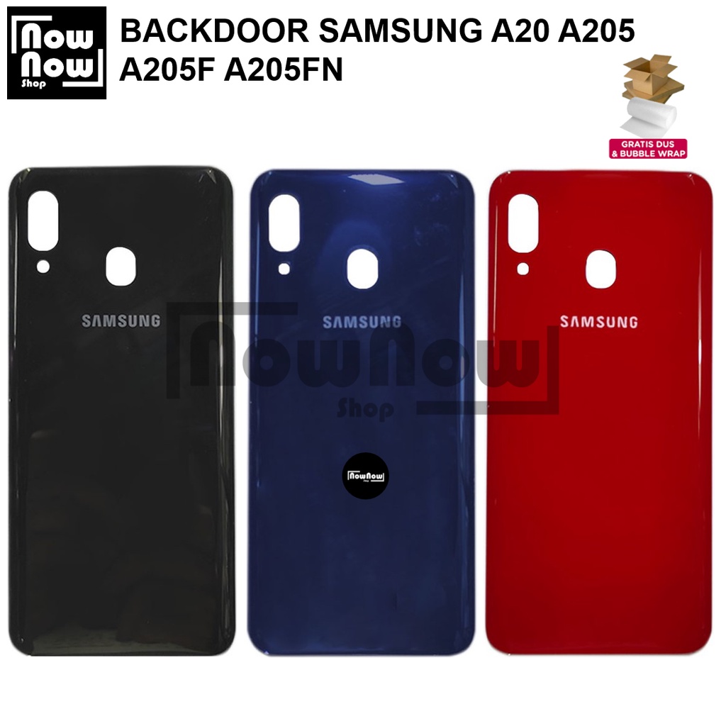 Backdoor Tutup Belakang Baterai Backcover Back Casing Housing Samsung Galaxy A20 A205 A205F A205U Cover Belakang SM-A205F SM-A205FN SM-A205GN SM-A205YN SM-A205G SM-A205W SM-A205U SM-A205S SM-S205DL SM-A205U1