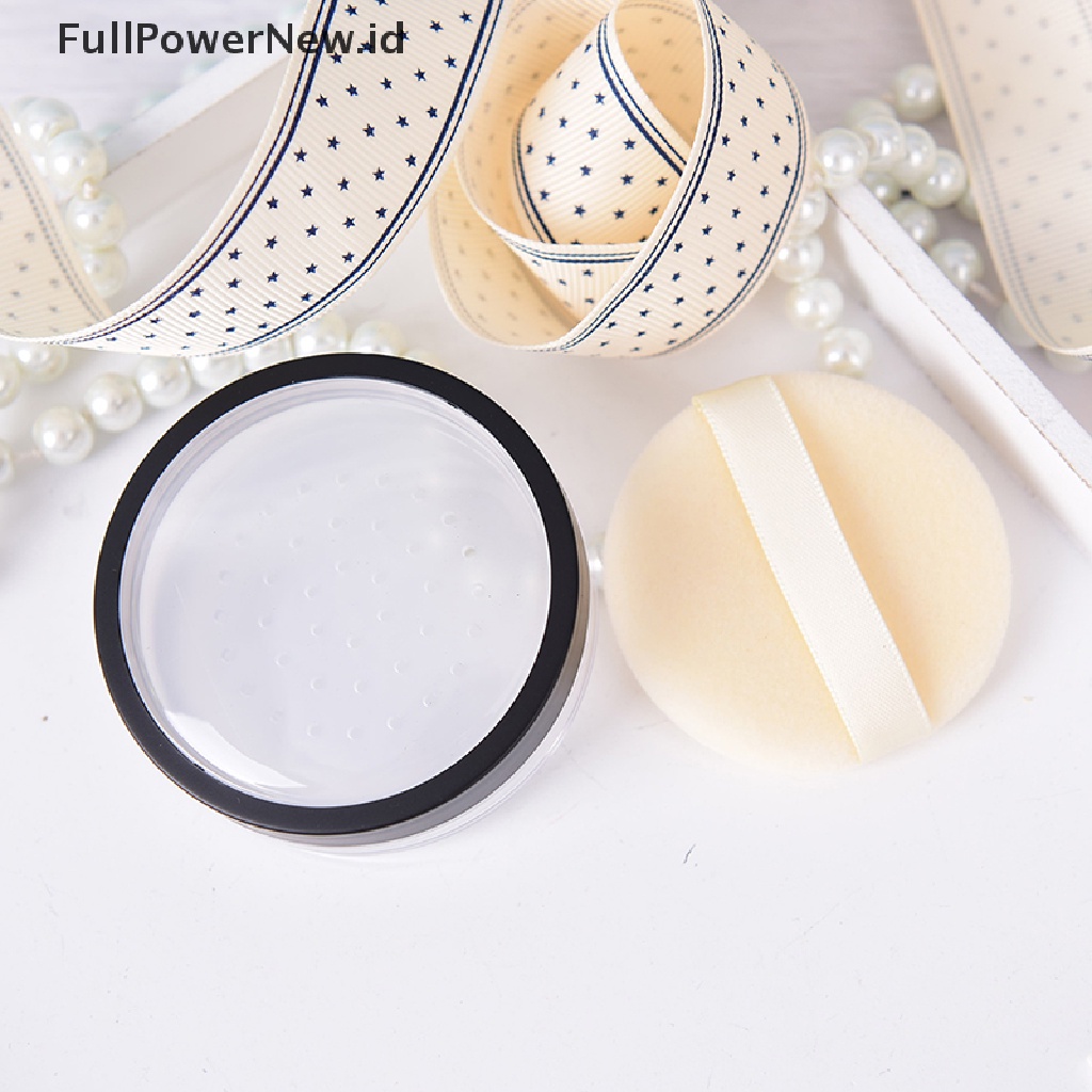 Power 1pc 20ml Ayakan Kosmetik Kosong Longgar jar Wadah puff Kotak makeup travel ID