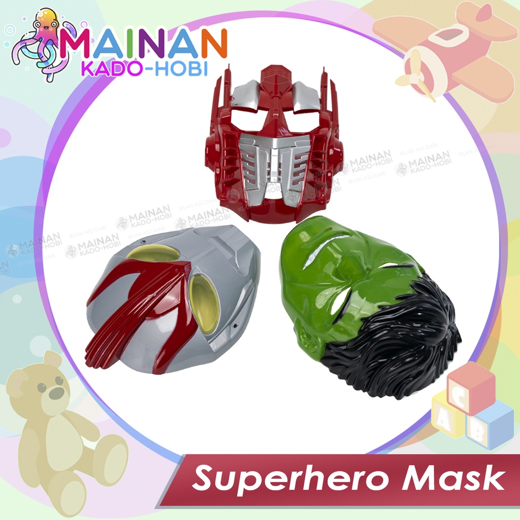 HADIAH ULANG TAHUN MAINAN ANAK LAKI TOPENG KARAKTER SUPERHERO MASK