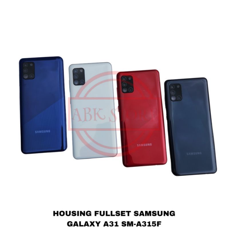 FRAME+BACKDOOR FULLSET BEZZEL BAZZEL KESING CASING HOUSING SAMSUNG GALAXY A31-A315-A315F ORIGINAL