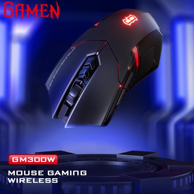 GAMEN Mouse Gaming Wireless GM300W 2400 DPI Mouse USB Gaming