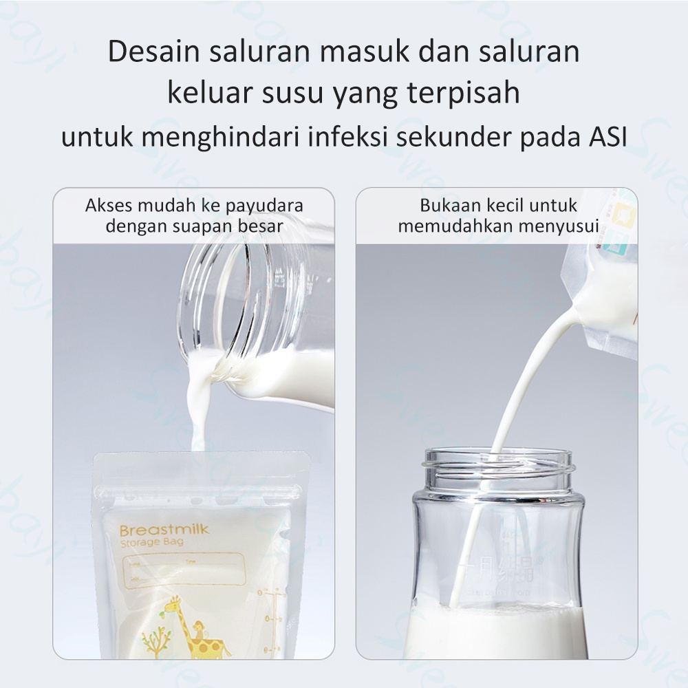 Sweetybayi 30pc Kantong asi breast milk plastik asi 150ml breastmilk storage bag bpa free Kantong asip