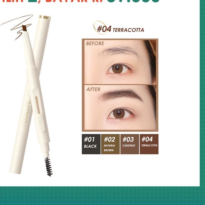 ✲ FOCALLURE  Sliding Eyebrow Pencil FA202 ◙