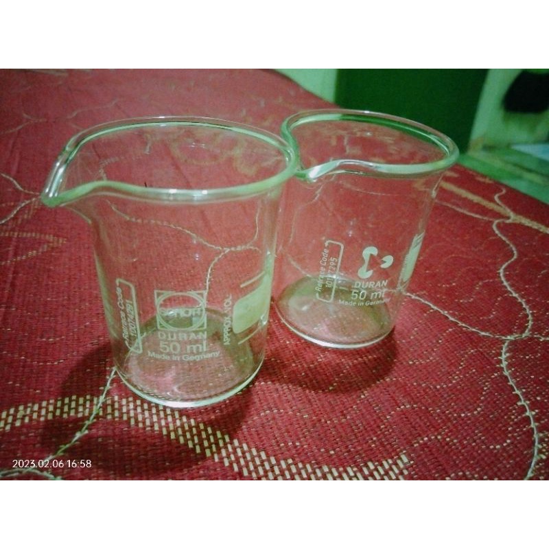 Beker Glass / Gelas Beker 50 mL Pyrex (Second)