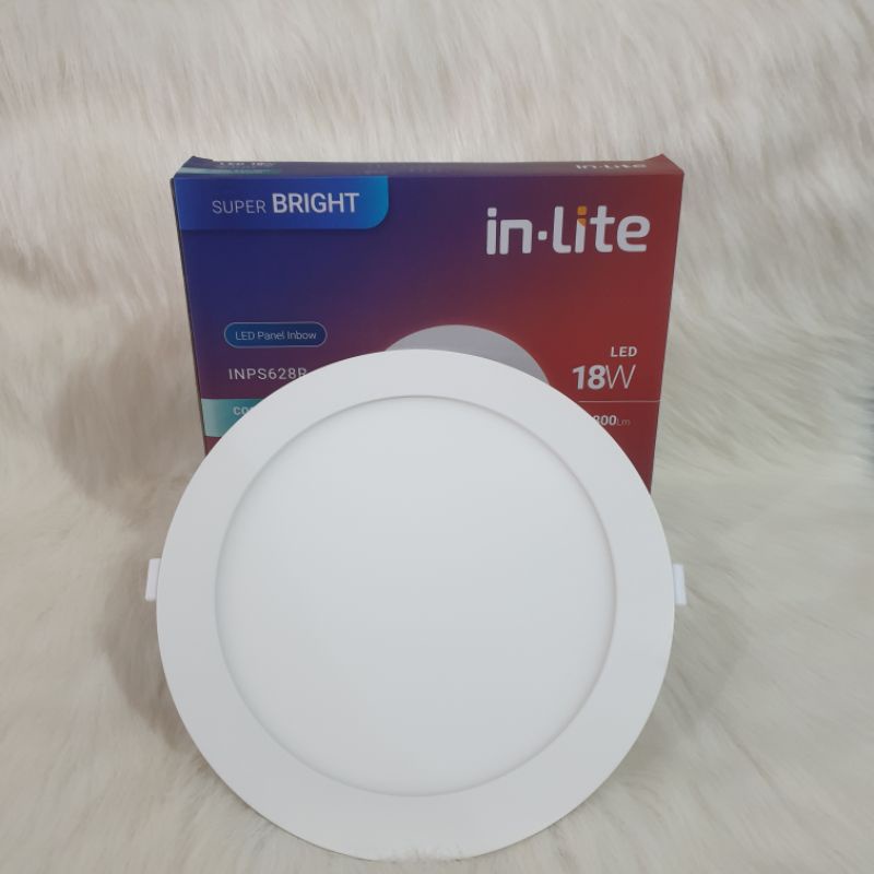 Inlite Lampu Downlight LED 18 Watt Plafon Tanam IB Inbow Panel Bulat 18w In lite INPS628R