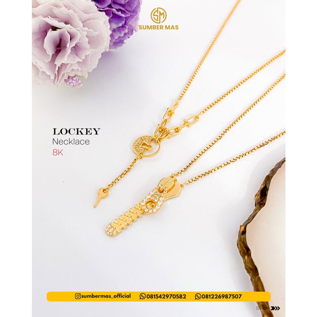 LOCKEY NECKLACE 8K - SUMBER MAS