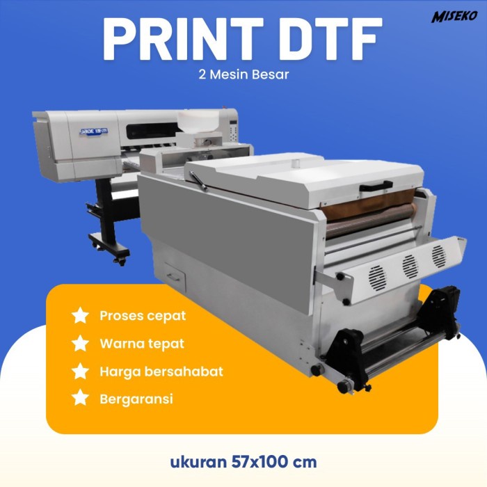 

Terlaris Sablon Digital Transfer Film Dtf - Cetak Print Full Colour Cmyk 1Meter