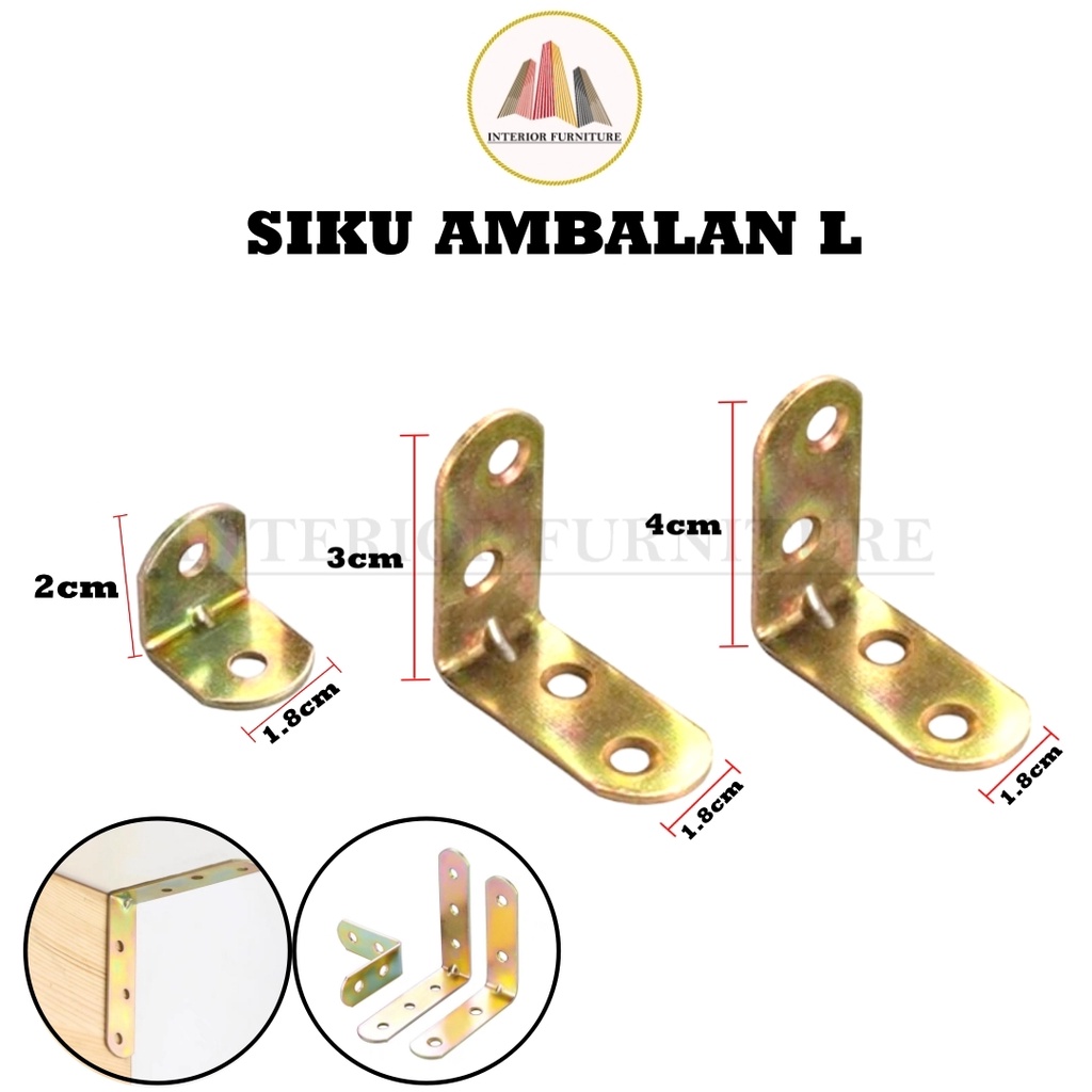 SIKU RAK VERSENG L (Besi) Penyangga Kayu