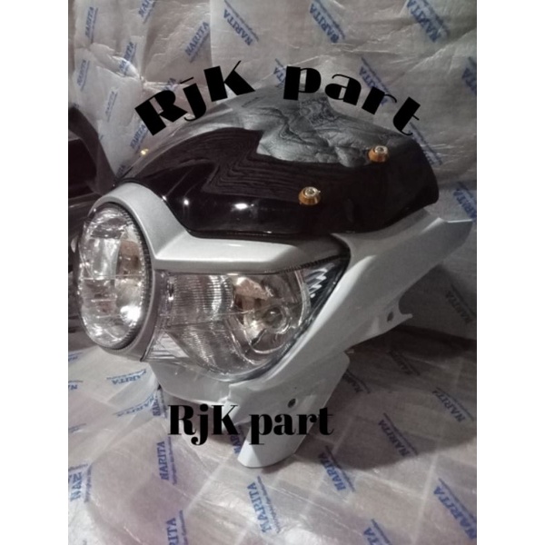 KEPALA PECE ASIMETRIS Headlamp Tiger REVO headlamp pece Reflektor TIGER Pece HITAM PUTIH