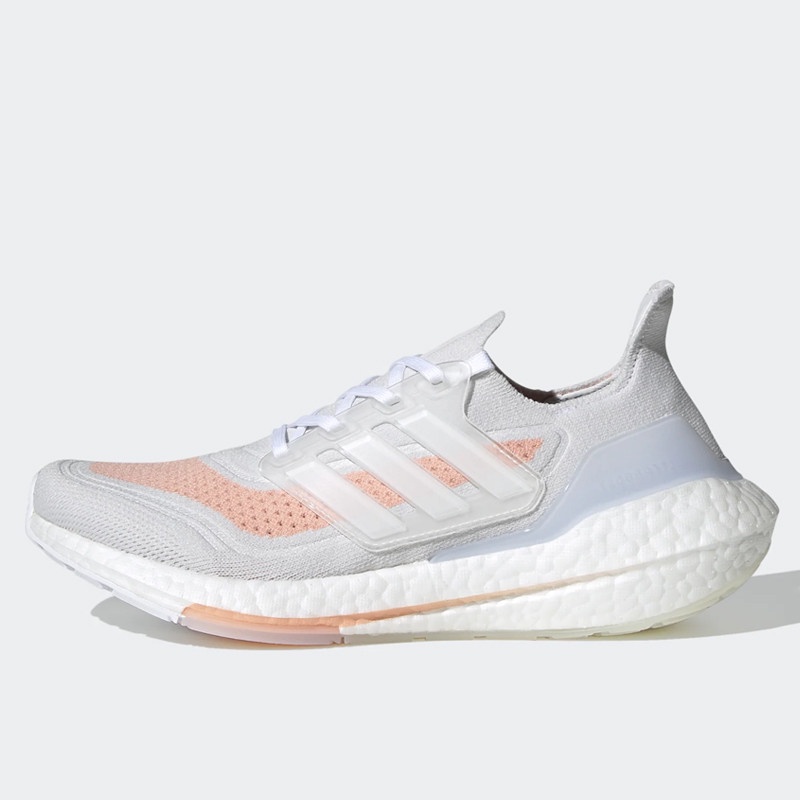 Adidas UltraBoost 21 FY0639 'Crystal White/Glow Pink' Women's Running Shoes (Sneakers/Sport/casual)