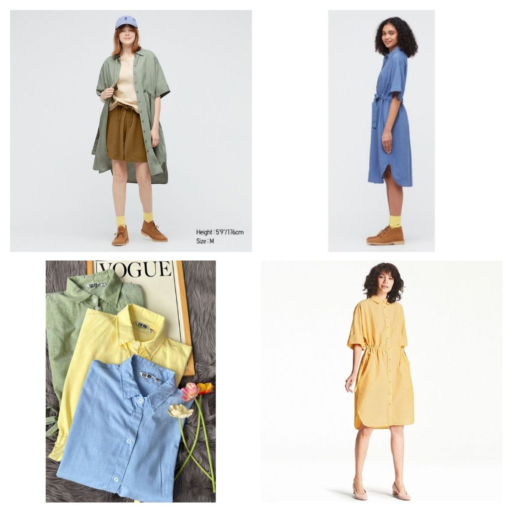UNIQLO Women's Linen Dress Wanita