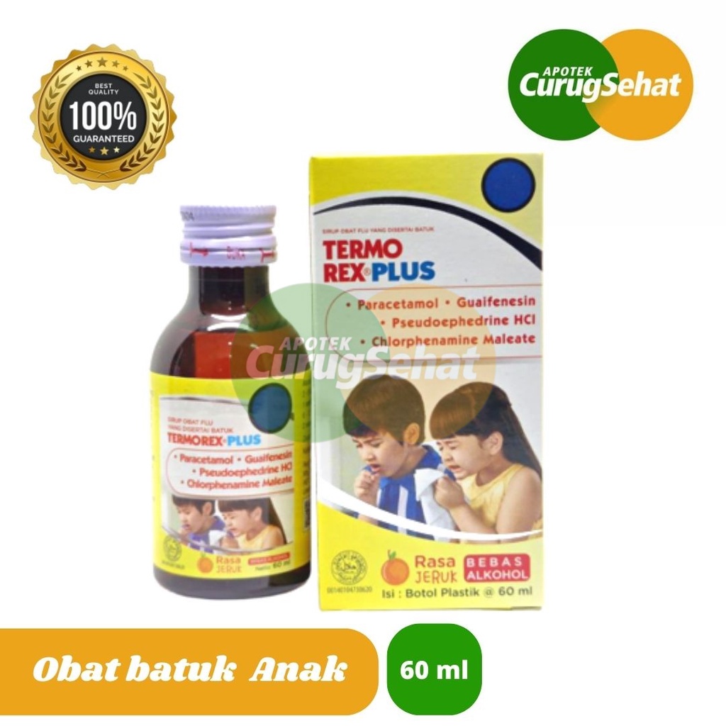 TermoRex Plus Sirup Obat Batuk Pilek Anak Obat Batuk sirup Anak (60ml)