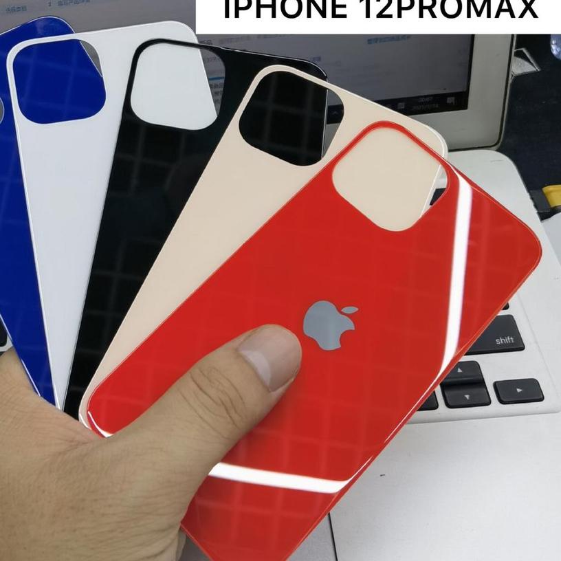 ❄ Anti Gores Belakang Iphone 12 Iphone 12 Pro Iphone 12 Pro MAX Tempered Glass Back Looks Like ➽