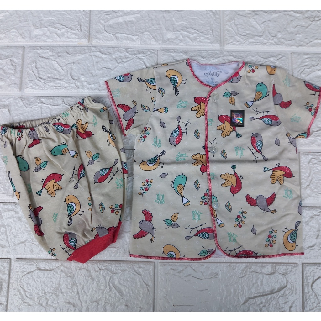 CALMET SETELAN BAJU BAYI LENGAN PENDEK NB - NEW BORN