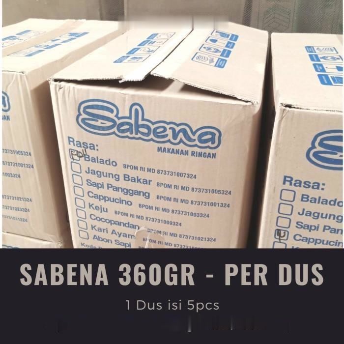 

SABENA SNACK 1 DUS SABENA STIK 1 DUS ISI 5 BAG ORI