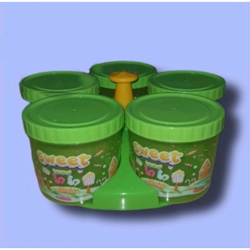 Toples set Nampan Tabitha toples tonam rotary set 6 dan lunary set 7