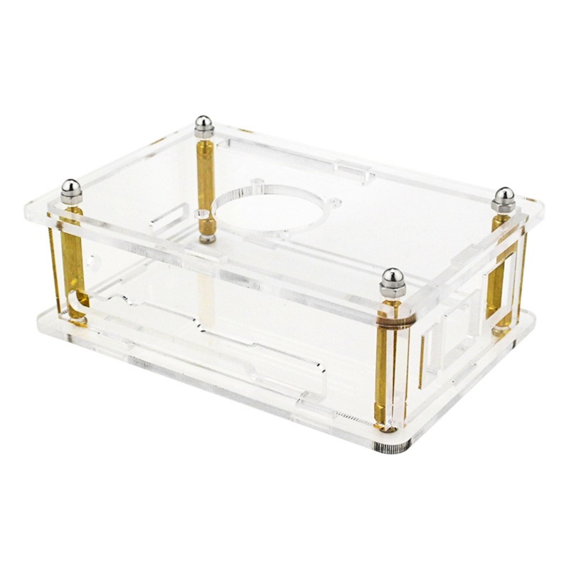 Zzz Untuk Orange Pi5 Case Akrilik Transparan Enclosure Clear Shell Dengan Heatsink Kipas