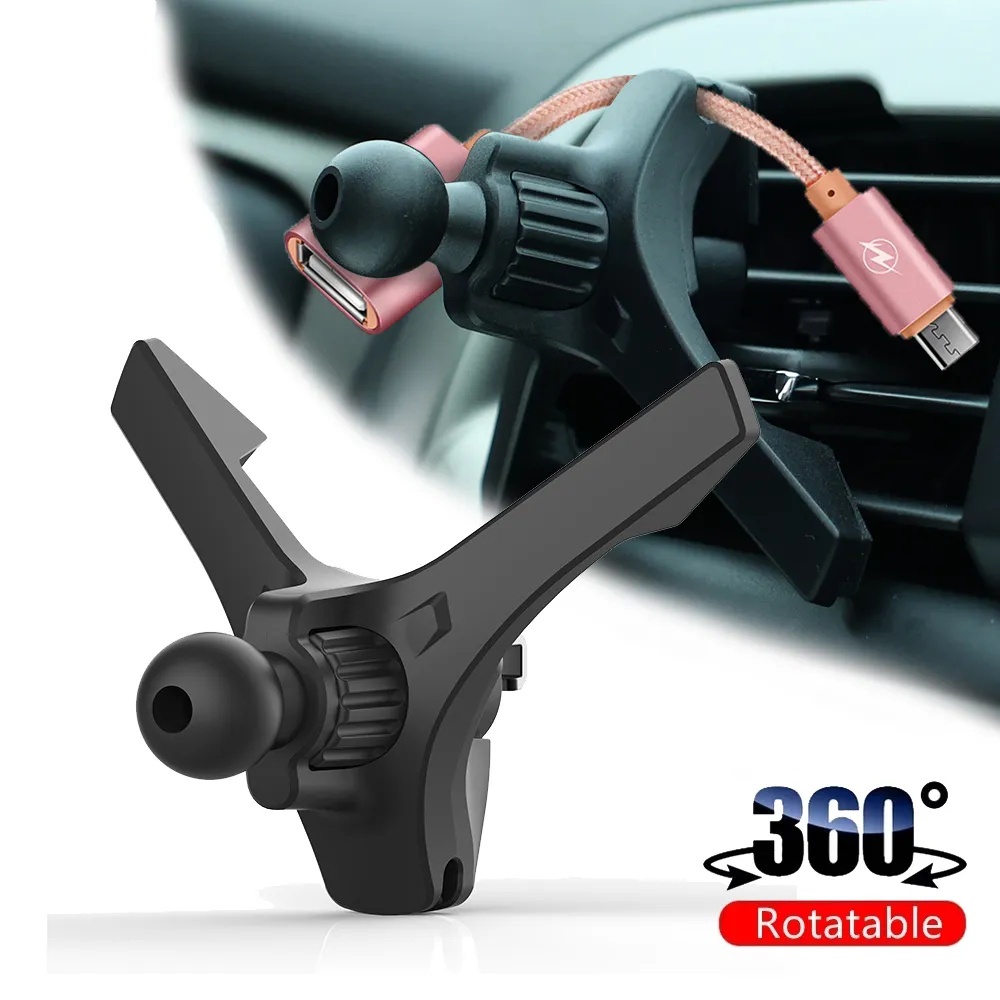 Car Air Outlet Hook Untuk Magnet Braket Ponsel Klip Holder Ponsel Mobil Aksesoris Interior Mobil Klip Ventilasi Udara Universal 17mm Kepala Bola Klip Ventilasi Udara