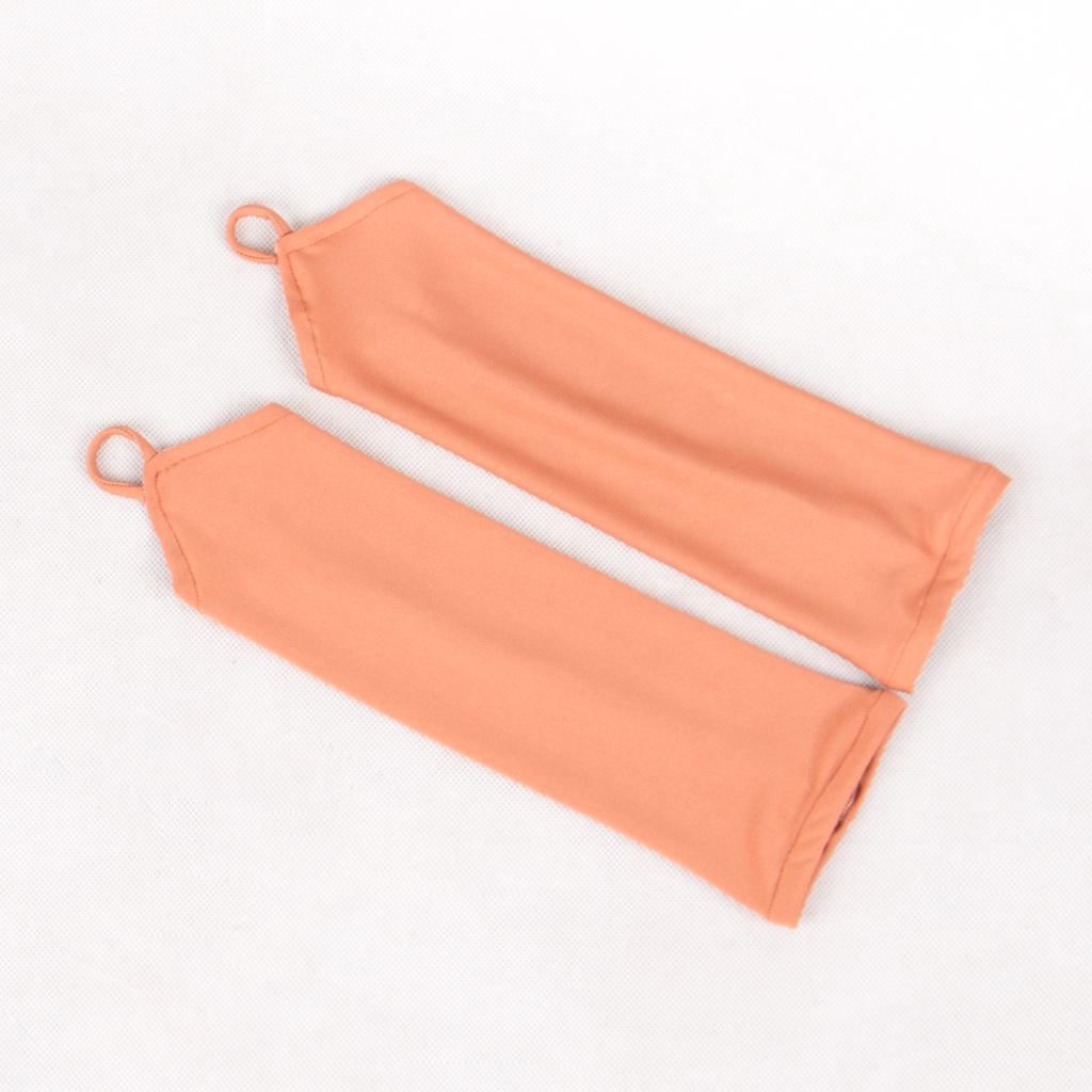 Bajuyuli Handsock Manset Tangan Cincin Polos Jersey - Orange - Premium Branded Baju Muslim