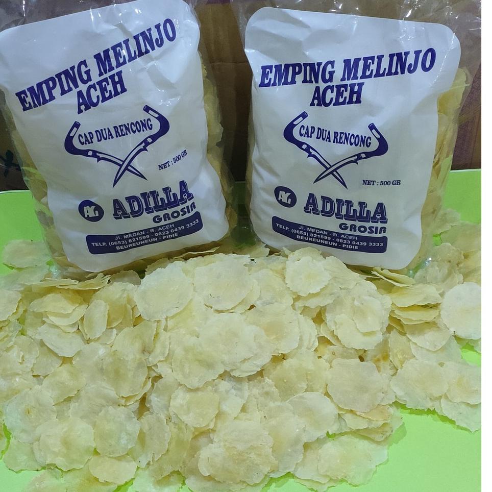 

♡ Emping Melinjo Aceh Super Grade A isi 500g (adilla) ◘