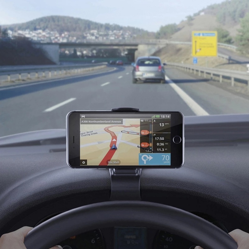 360 ° Rotatable Universal Car Mobile Phone Holder/Dudukan Ponsel Yang Dipasang Dasboard Multifungsi/Braket Ponsel Mobil Kompatibel Dengan iPhone Dan Semua Ponsel Android