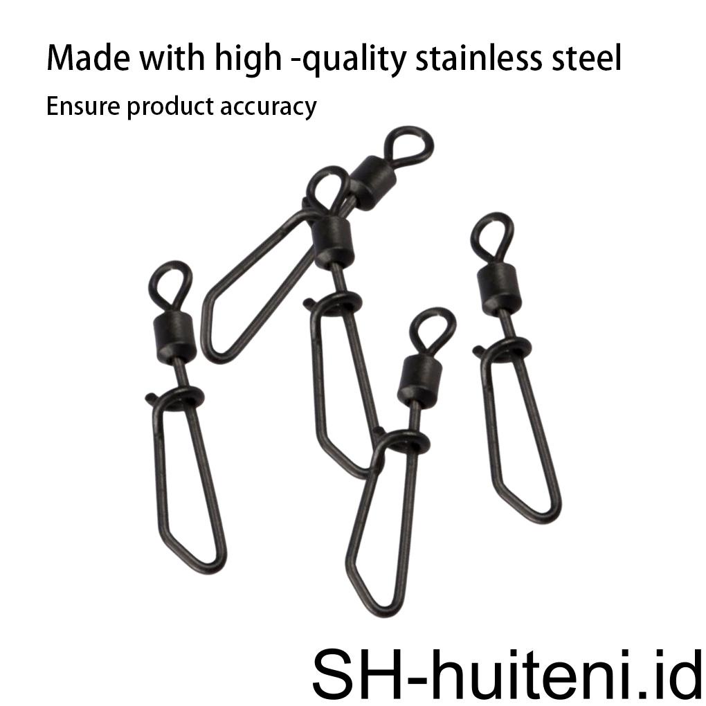 Huit 20 Pcs Memancing Snap Putar Rolling Ikan Konektor Berbentuk 8 Snaps Fishings Terminal Tackle Fishes Putar Aksesori