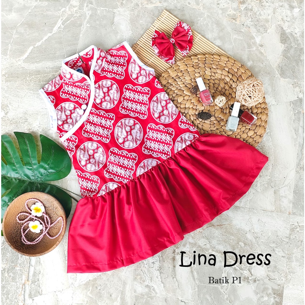 5.5 SALE Lina Batik Dress Imlek Baju Imlek Keluarga Baju Imlek Anak Baju Couple Dress Keluarga Baju 